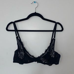 Black Lace Bra